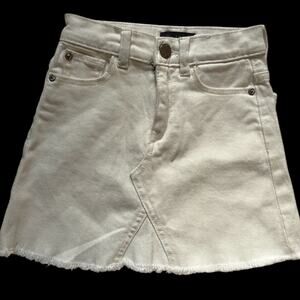 DL1961 Jenny Palmetto Bay White Denim Mini Skirt Girls size 7